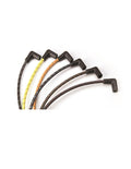 PLUG WIRE KIT 90D PLUG HEI/POINTS ENDS CUT TO FIT BLK W/RED TRACERS