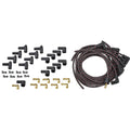PLUG WIRE KIT 90D PLUG HEI/POINTS ENDS CUT TO FIT BLK W/RED TRACERS