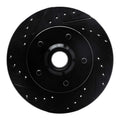 R1 88-91 Chevrolet C1500 Front Left Drilled & Slotted Black Brake Rotor