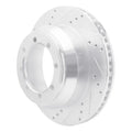 R1 99-07 Ford E-350 Econoline Club Wagon Rear Left Drilled & Slotted Black Brake Rotor