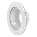 R1 99-07 Ford E-350 Econoline Club Wagon Rear Left Drilled & Slotted Black Brake Rotor