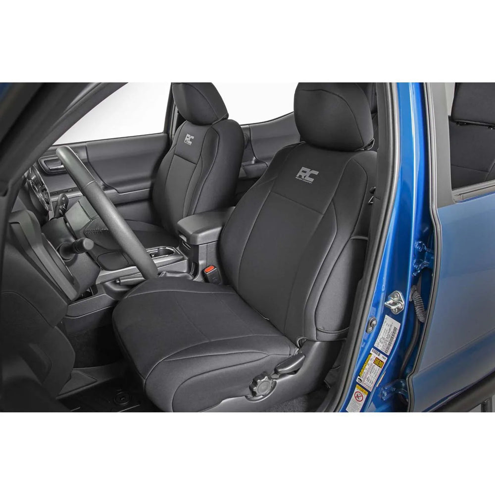 ~(10 lbs. 27X20X8)~ Toyota Neoprene Front and Rear Seat Covers (16-20 Tacoma)