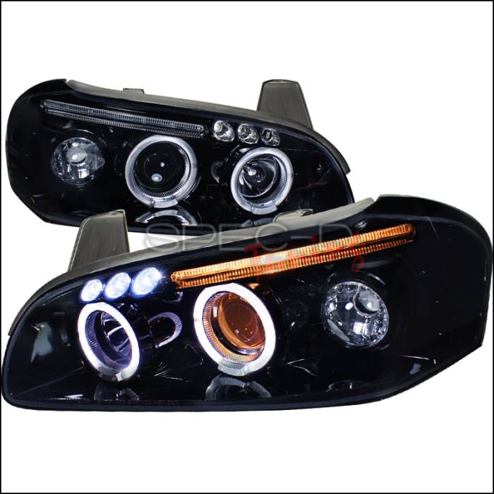 PROJECTOR HEADLIGHT GLOSS BLACK HOU