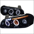 PROJECTOR HEADLIGHT GLOSS BLACK HOU