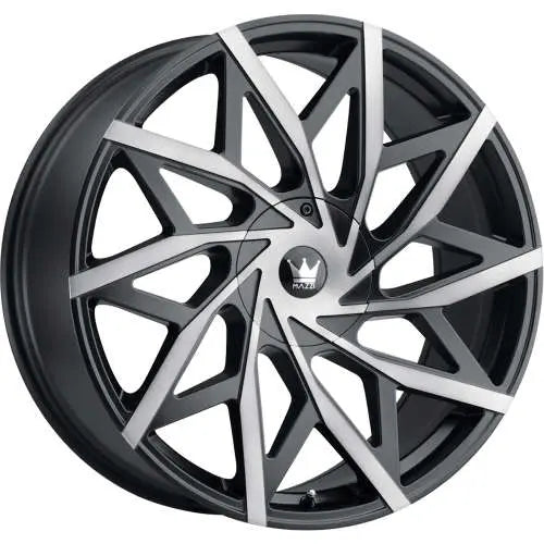 ~(32 lbs. 20X20X9)~ BIG EASY (372) MATTE BLACK W/DARK TINT 18X8 5-112/5-120 35mm 74.1mm