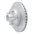 R1 73-73 Ford Galaxie 500 Front Right Drilled & Slotted Silver Brake Rotor