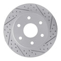 R1 21-25 Jeep Wagoneer L Rear Right Drilled & Slotted Geoperformance Rotor