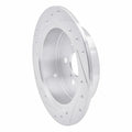 DFC 12-15 Audi TTS Quattro Front Right Drilled & Slotted Silver Brake Rotor