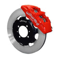 Wilwood Dynapro 6 Front Hat Kit 12.19in Red 2012 Fiat 500 w/ Lines