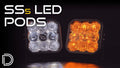 SS5 LED POD SPORT YELLOW FLOOD NO BRACKETS (SINGLE)