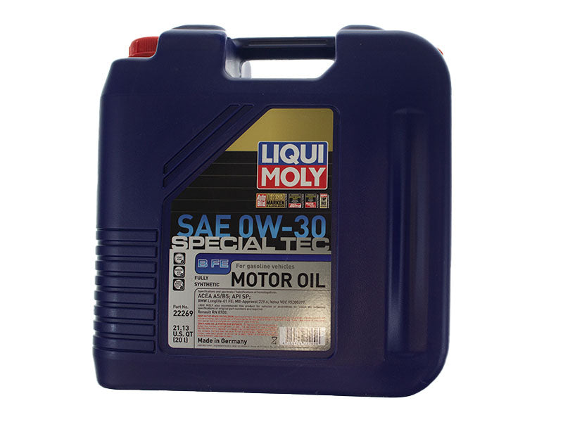 LIQUI MOLY 20L Special Tec B FE Motor Oil SAE 0W30