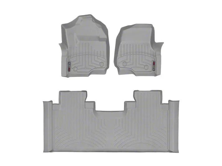 WeatherTech Grey Front and Rear Floorliners Fits -20-23 F-250 F-350 F-450 F-550 4610121-466975