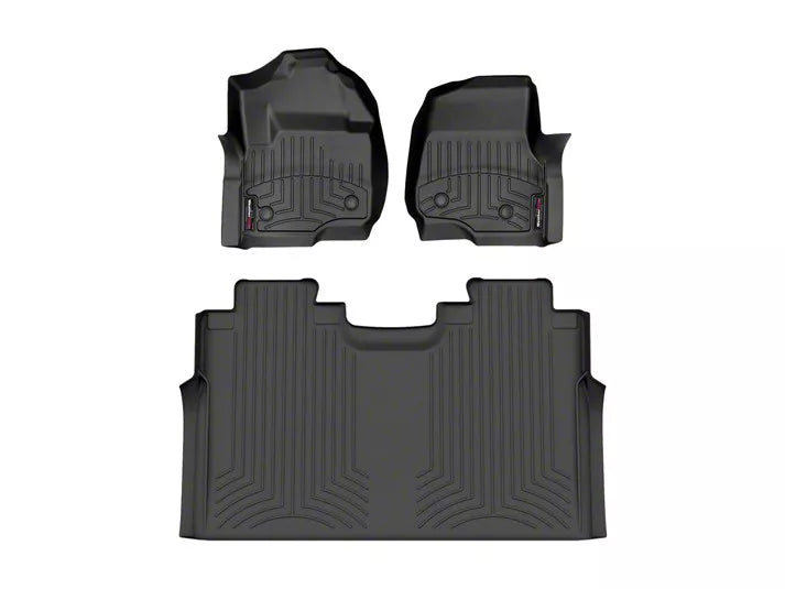 WeatherTech Black Front and Rear Floorliners for Vinyl Floors Fits -23-24 F-250 F-350 F-450 F-550 4410511V-446972