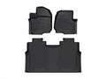 WeatherTech 2015+ Ford F-150 SuperCrew w/ Bench Seat Front Rear FloorLiner - Black