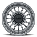 Method MR411 Bead Grip 15x7 / 4+3/13mm Offset / 4x156 / 132mm CB Gloss Titanium Wheel