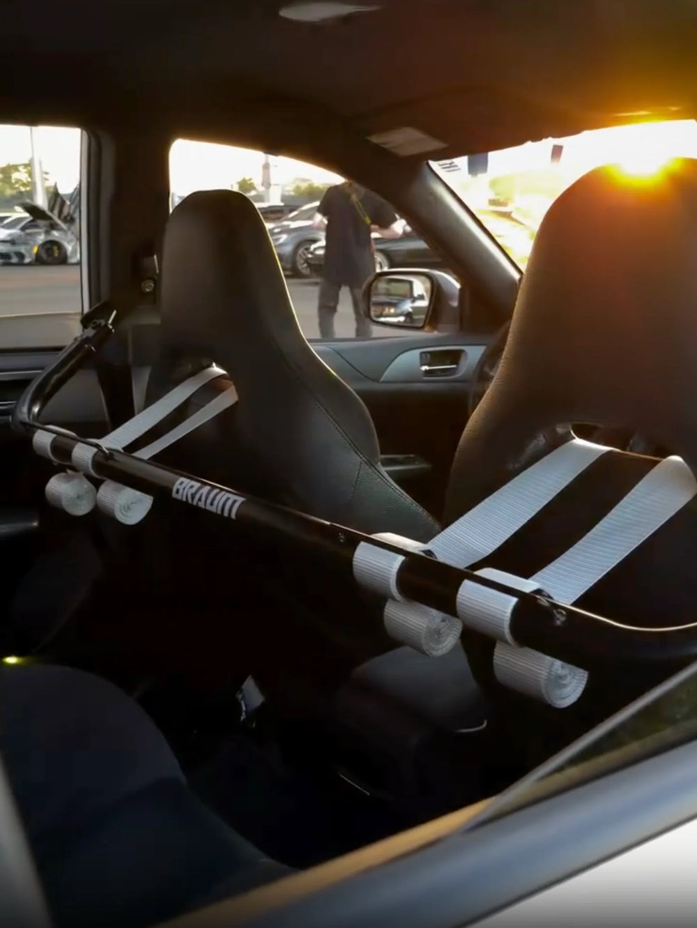 Braum 48-51 Universal Racing Harness Bar Kit - White Gloss - BRHB-48WG