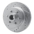 R1 93-96 Dodge DAKOTA RWD Front Left Drilled & Slotted Silver Brake Rotor