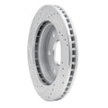 R1 Concepts Brake Rotor Drilled and Slotted Silver Fits Dodge Viper