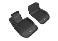 3D ELEGANT FLOOR MAT 2 ROW SET BLCK