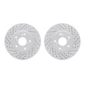 R1 Concepts Brake Rotor- Slotted - Silver Fits Honda Accord