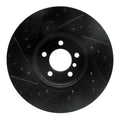 R1 03-05 Land Rover Range Rover Front Right Drilled & Slotted Black Brake Rotor