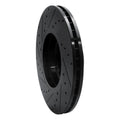 R1 03-05 Land Rover Range Rover Front Right Drilled & Slotted Black Brake Rotor