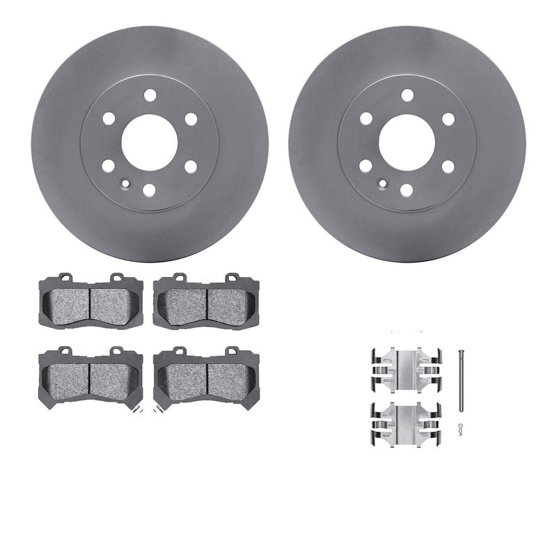 DFC 22-25 Jeep Grand Cherokee Rear Geospec Rotors with 5000 Advanced Brake Pads w/Hardware
