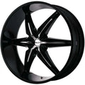 HE866 20X8.5 5X115/120 G-BLK W/ ACCENTS 35MM