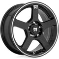 MR116 17X7 5X4.25/4.5 G-BLK MACH 40MM