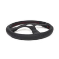 Momo Tuner Steering Wheel 320 mm - Black Leather/Red Stitch/Black Spokes