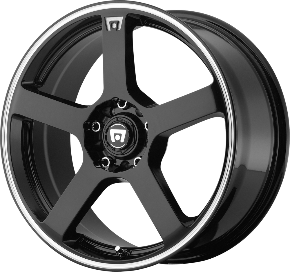 MOTEGI MR116 17X7 4X4.25/4.5 M-BLK RED-STR 40MM - MR11677003740