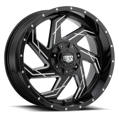 REV WHEELS OFF ROAD 895 SERIES 17X9 5x127/5x139.7/5x5/5x5.5 12MM OS GLOSS BLACK