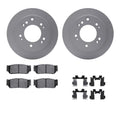 R1 Concepts Brake Rotor- Carbon Coated with Ceramic Pads Hdw Fits Kia Sorento