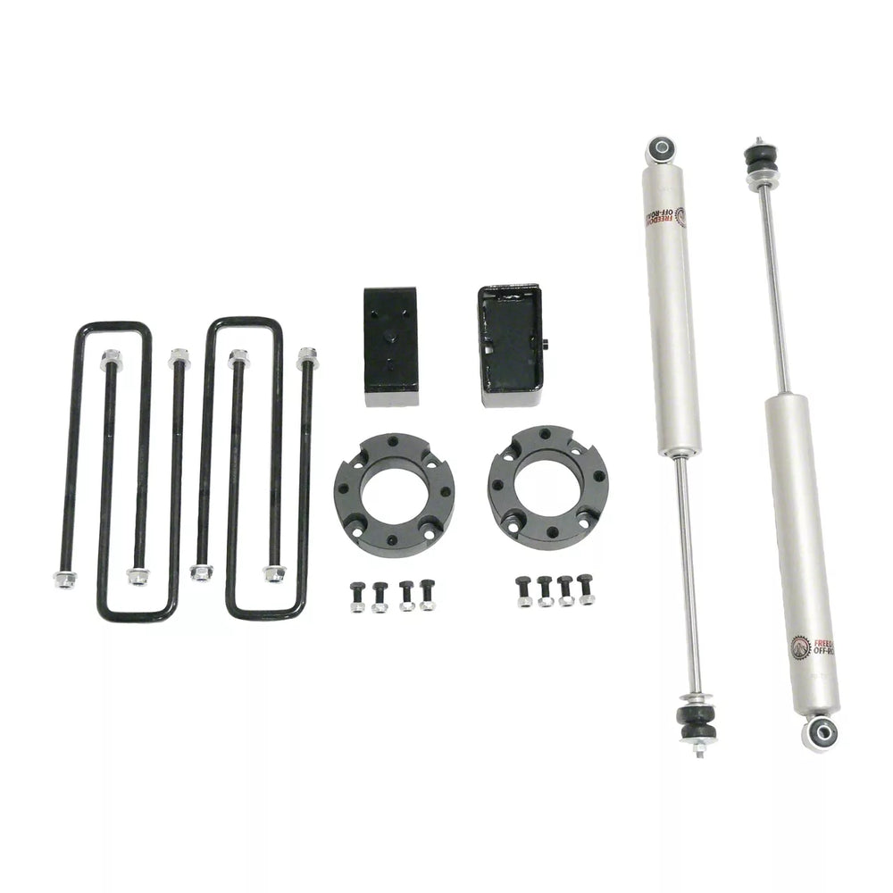3 Inch Lift Kit Front Spacers w/ Rear Blocks and Shocks 07-21 Toyota Tundra Freedom Off-Road