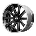 XD200 20X10 8X6.5 BLK MILL CHR LP -18MM