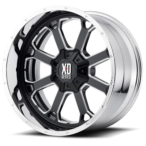 XD202 20X10 6X135 BLK MILL CHR LP -18MM