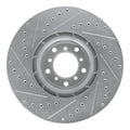 R1 Concepts Brake Rotor Drilled and Slotted Silver Fits Porsche Panamera