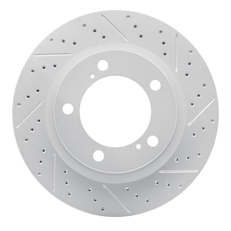DFC 08-21 Lexus Lx570 Front Right Drilled & Slotted Geoperformance Rotor