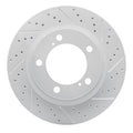 DFC 08-21 Lexus Lx570 Front Right Drilled & Slotted Geoperformance Rotor