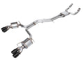 AWE Tuning 19-23 Audi C8 S6/S7 2.9T V6 AWD Touring Edition Exhaust - Chrome Silver Tips