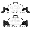 EBC S2 Brake Pad and Rotor Kit
