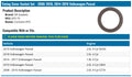 MAHLE Original Audi A3 13-09 Timing Cover Set