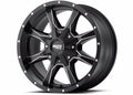 MO970 16x8 8x165.10 SATIN BLACK MILLED (0 mm)