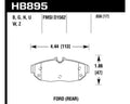 Hawk 12-14  Ford Mustang w/ Performance Package DTC-60 Race Front Brake Pads