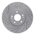 DFC 15-21 Kia Sedona Front Left Drilled & Slotted Geoperformance Rotor
