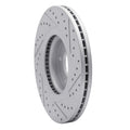 DFC 15-21 Kia Sedona Front Left Drilled & Slotted Geoperformance Rotor