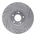 DFC 15-21 Kia Sedona Front Left Drilled & Slotted Geoperformance Rotor