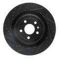 R1 13-19 Ford Explorer (Excl Sport) Front Left Drilled Black Brake Rotor
