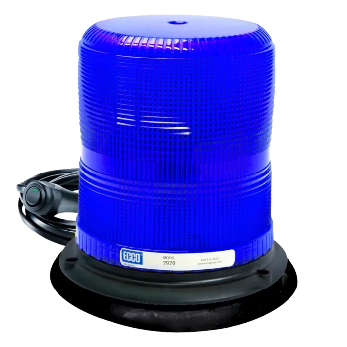 LED BEACON: PULSE II 1248VDC PULSE8 FLASH VACUUMMAGNET MOUNT 7IN BLUE
