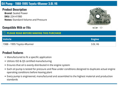 SEALED POWER auto part